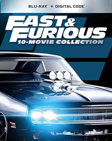 Blu-ray + cyfrowy fast & furious: 10 kolekcji filmów