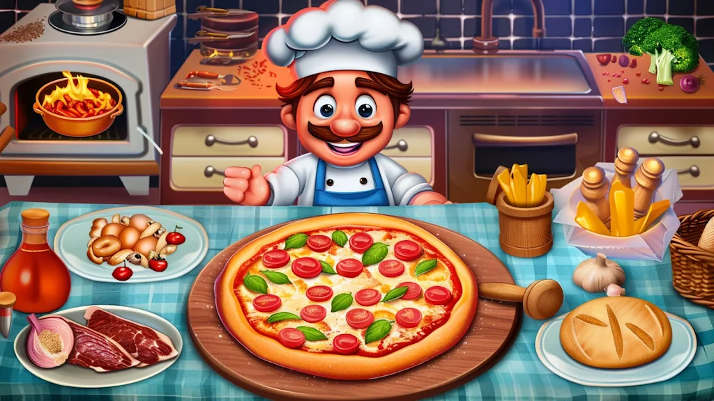 Pizza Maker Cooking Girls Game Ekran Görüntüsü 3