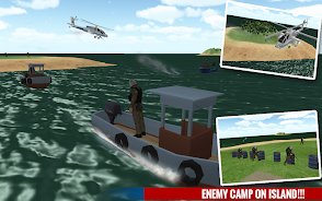 Police Boat Shooting Games 3D Ảnh chụp màn hình 2