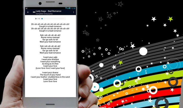 Lady Gaga Bad Romance Lyrics Screenshot 3