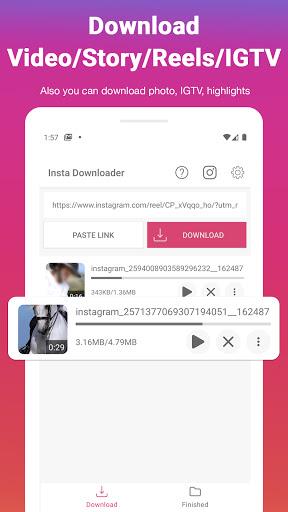 Video Downloader For Insta - IG Stories, Reels Скриншот 1