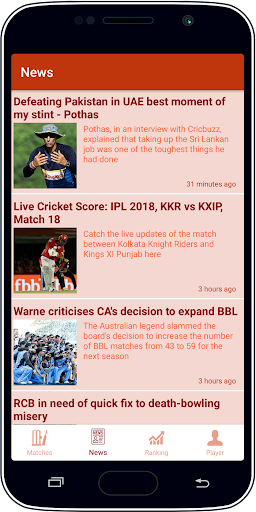 Live Cricket Score & News スクリーンショット 3
