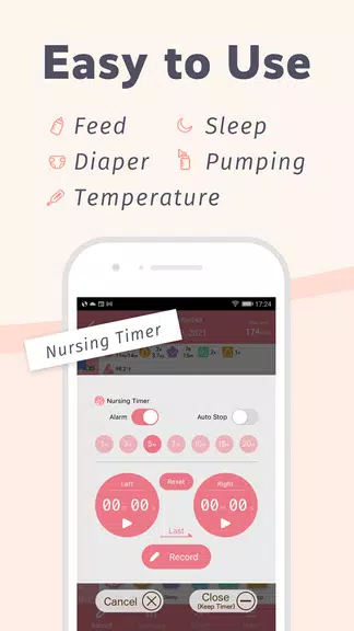 PiyoLog: Newborn Baby Tracker स्क्रीनशॉट 2