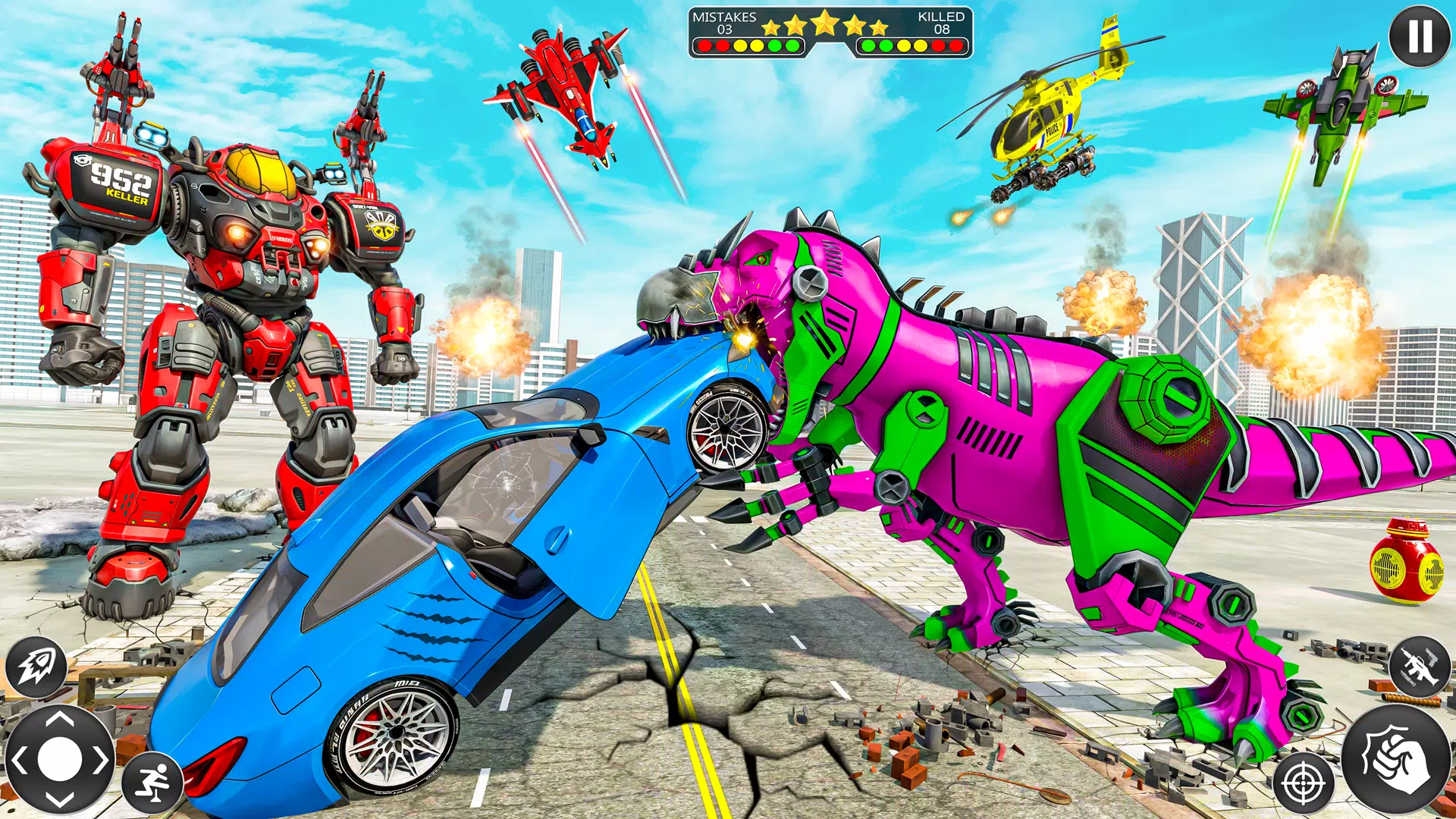 Dino Robot Car Screenshot 4