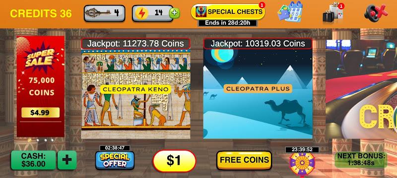 Cleopatra Keno with Keno Games Ảnh chụp màn hình 4