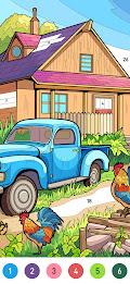 Country Farm Coloring Book Captura de tela 3