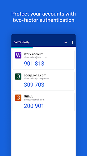 Okta Verify Tangkapan skrin 2