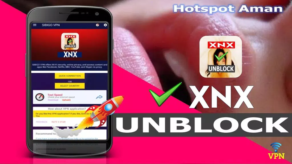 VPN Unblock XnX - Buka Situs X-Video & Sites Ảnh chụp màn hình 2