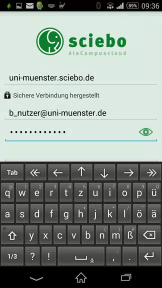 sciebo Screenshot 1