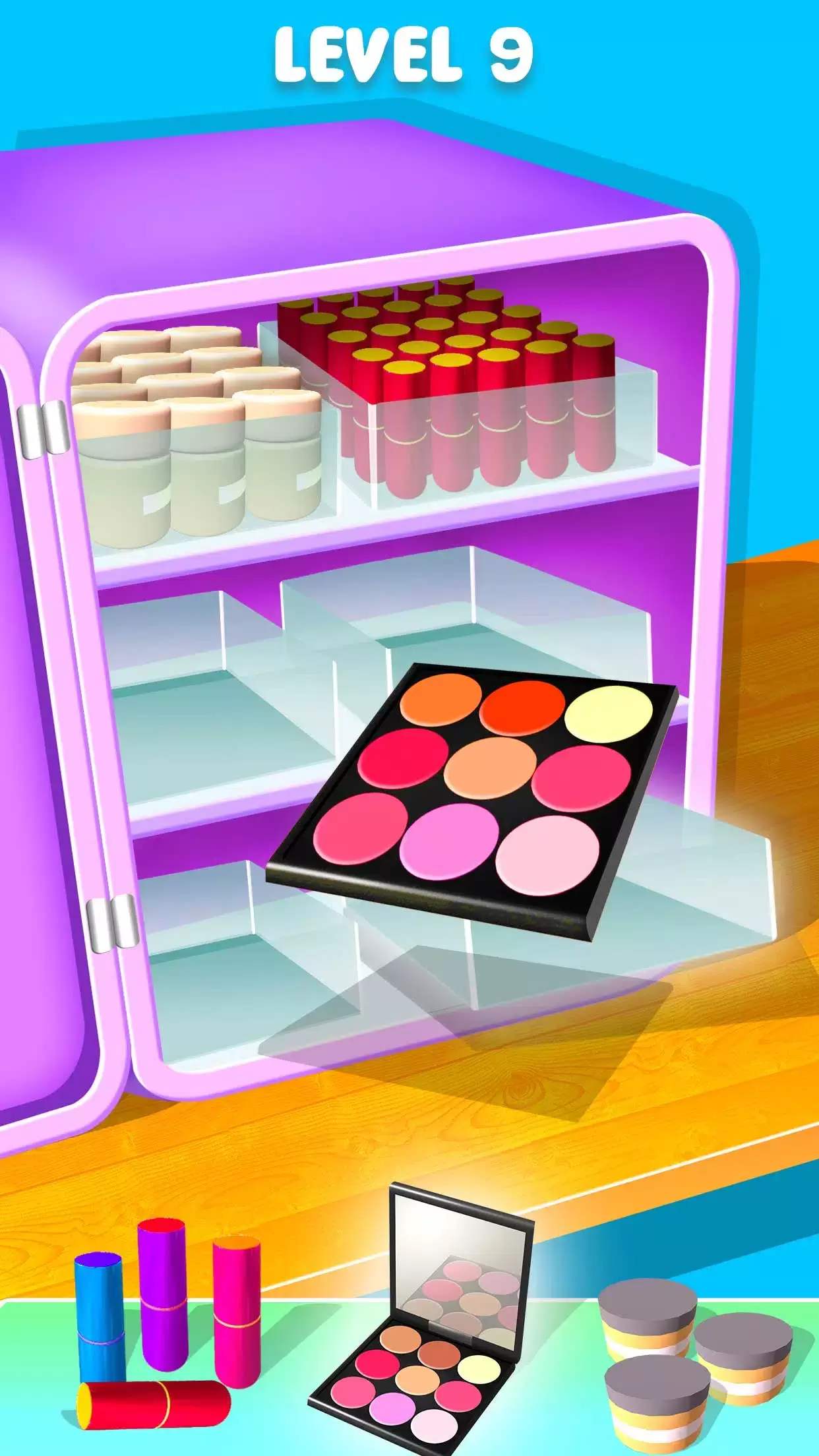 Fill the Makeup Organizer Game Tangkapan skrin 4