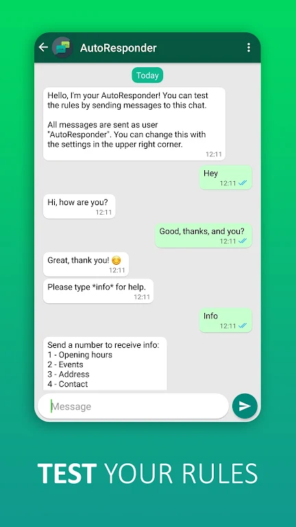 Автоответчик для WhatsApp Скриншот 2