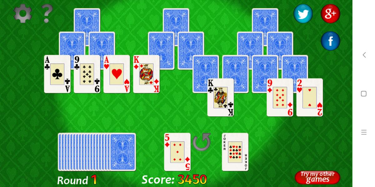 Vegas Solitaire TriPeaks ဖန်သားပြင်ဓာတ်ပုံ 2