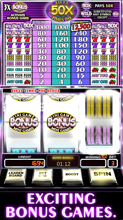 Free Slot Machine 50X Pay 스크린샷 3