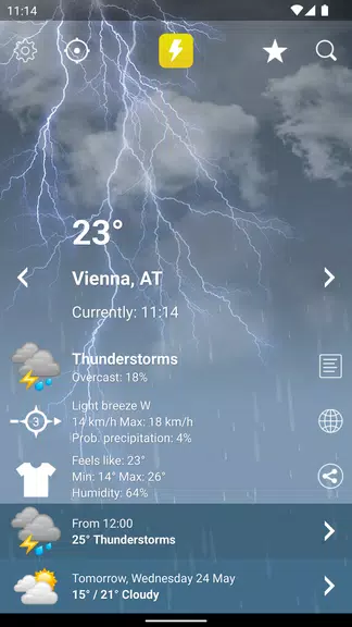 Weather XL Austria PRO应用截图第2张
