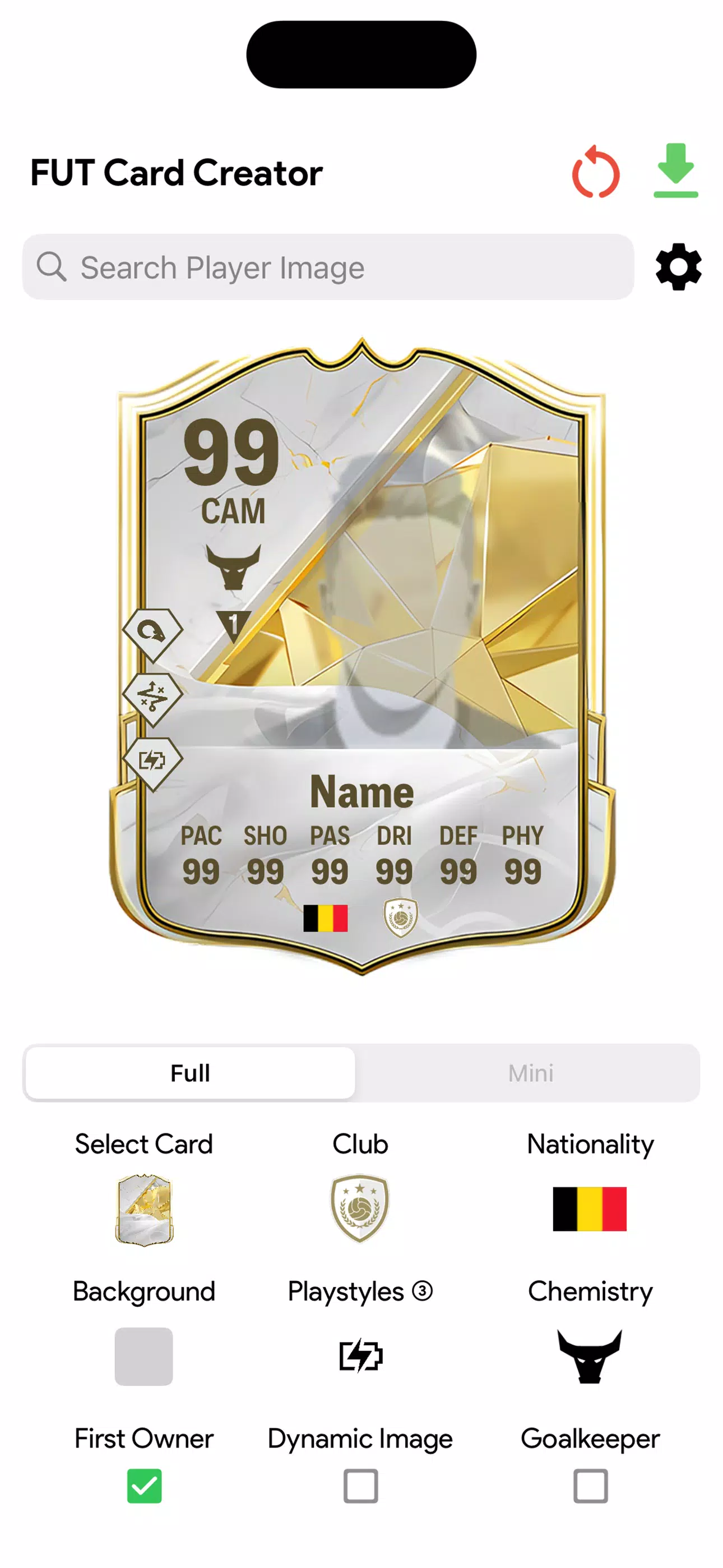 FC Card Creator 25 Screenshot 3