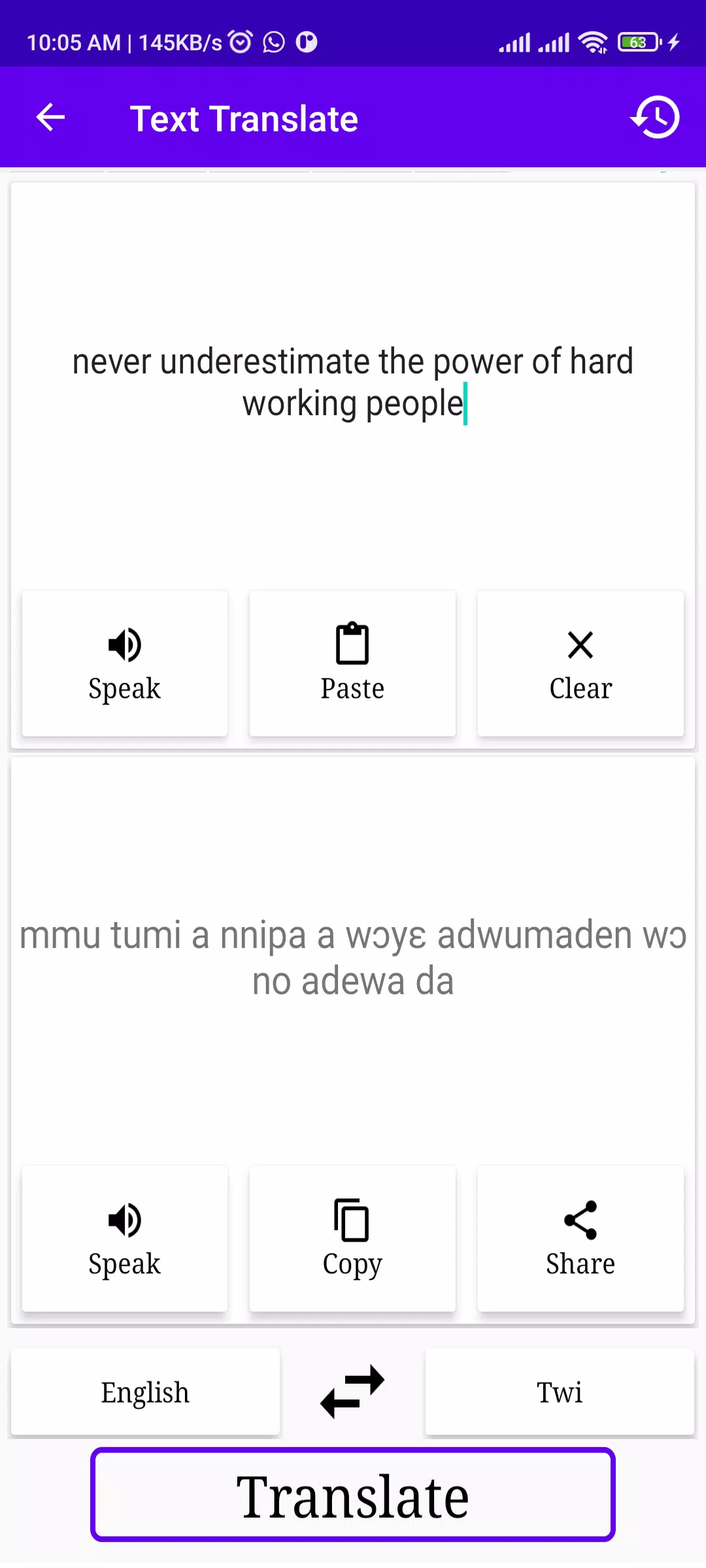 English To Twi Translator Tangkapan skrin 1