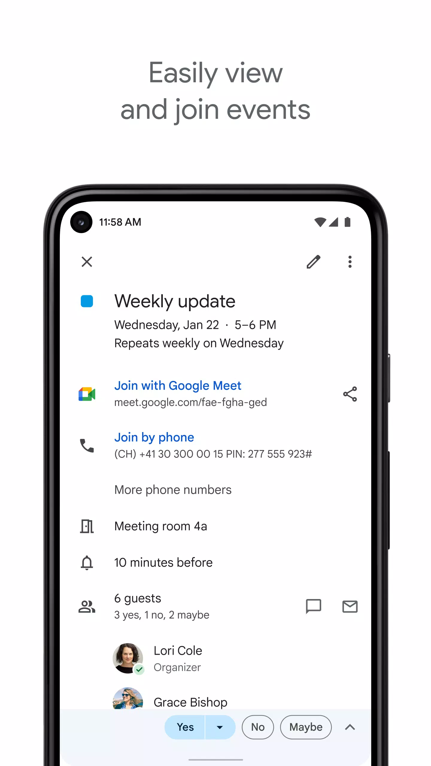 Google Calendar Ekran Görüntüsü 3