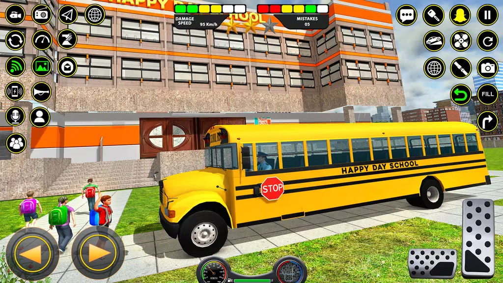 School Bus Coach Driver Games Tangkapan skrin 1