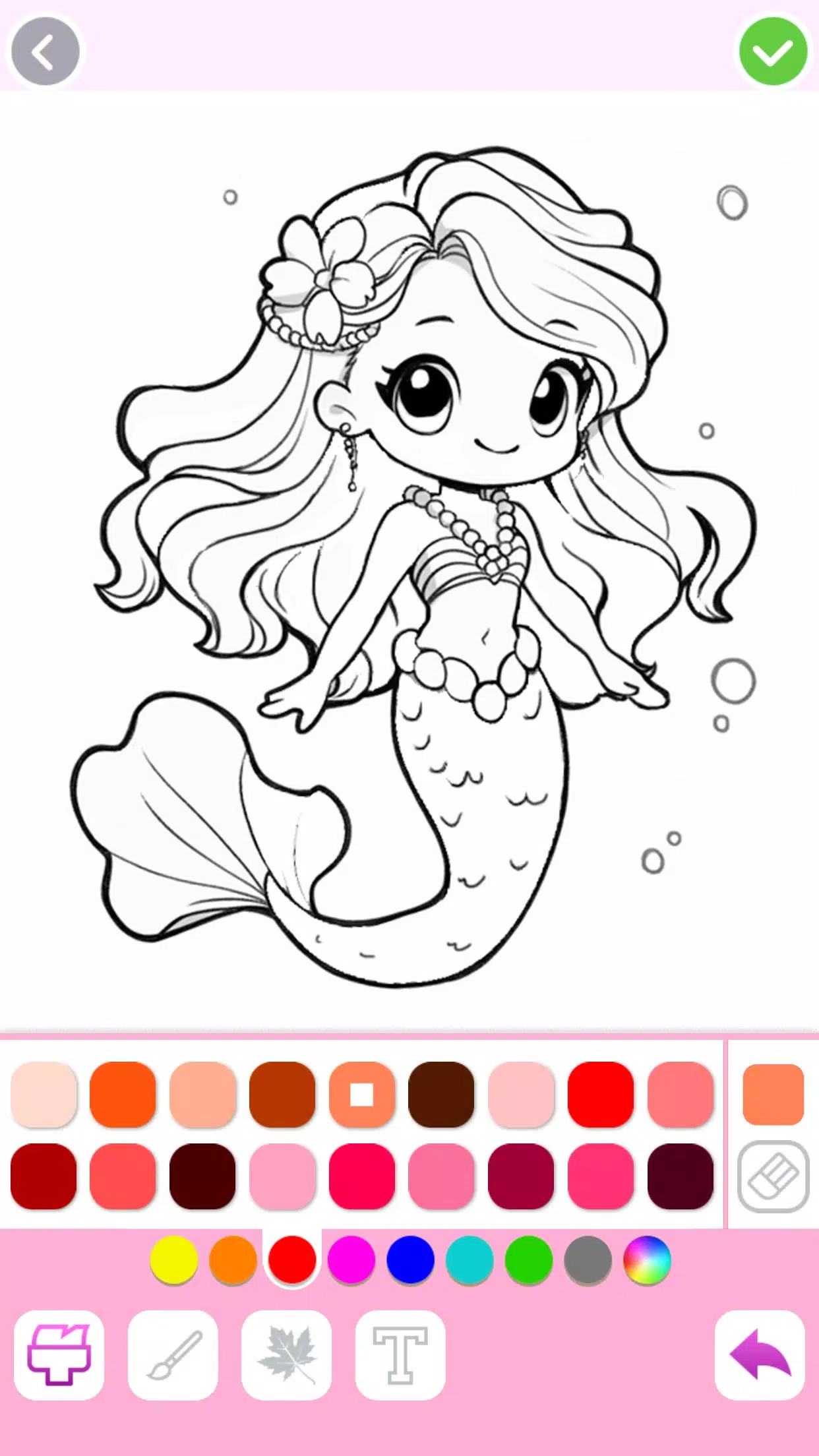 Mermaid Coloring:Mermaid games ภาพหน้าจอ 4