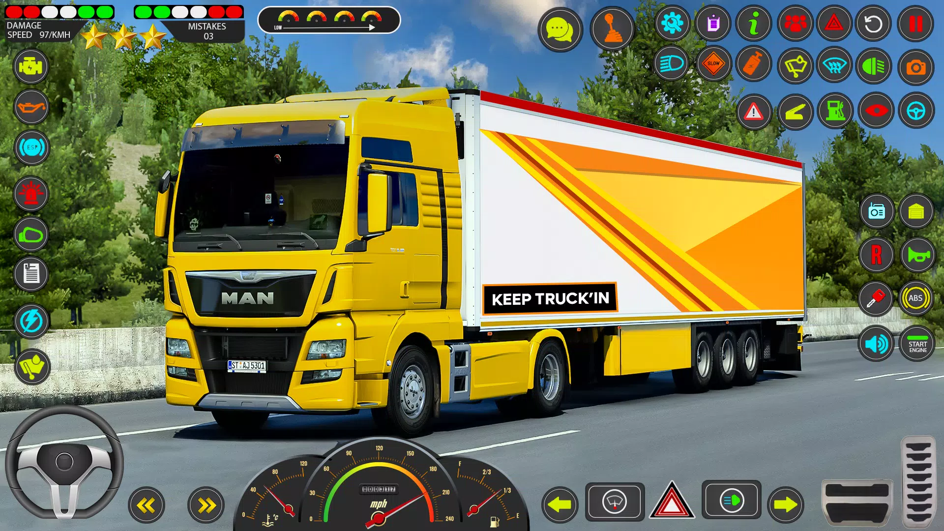 Euro Truck Games Sim 3d Ekran Görüntüsü 1