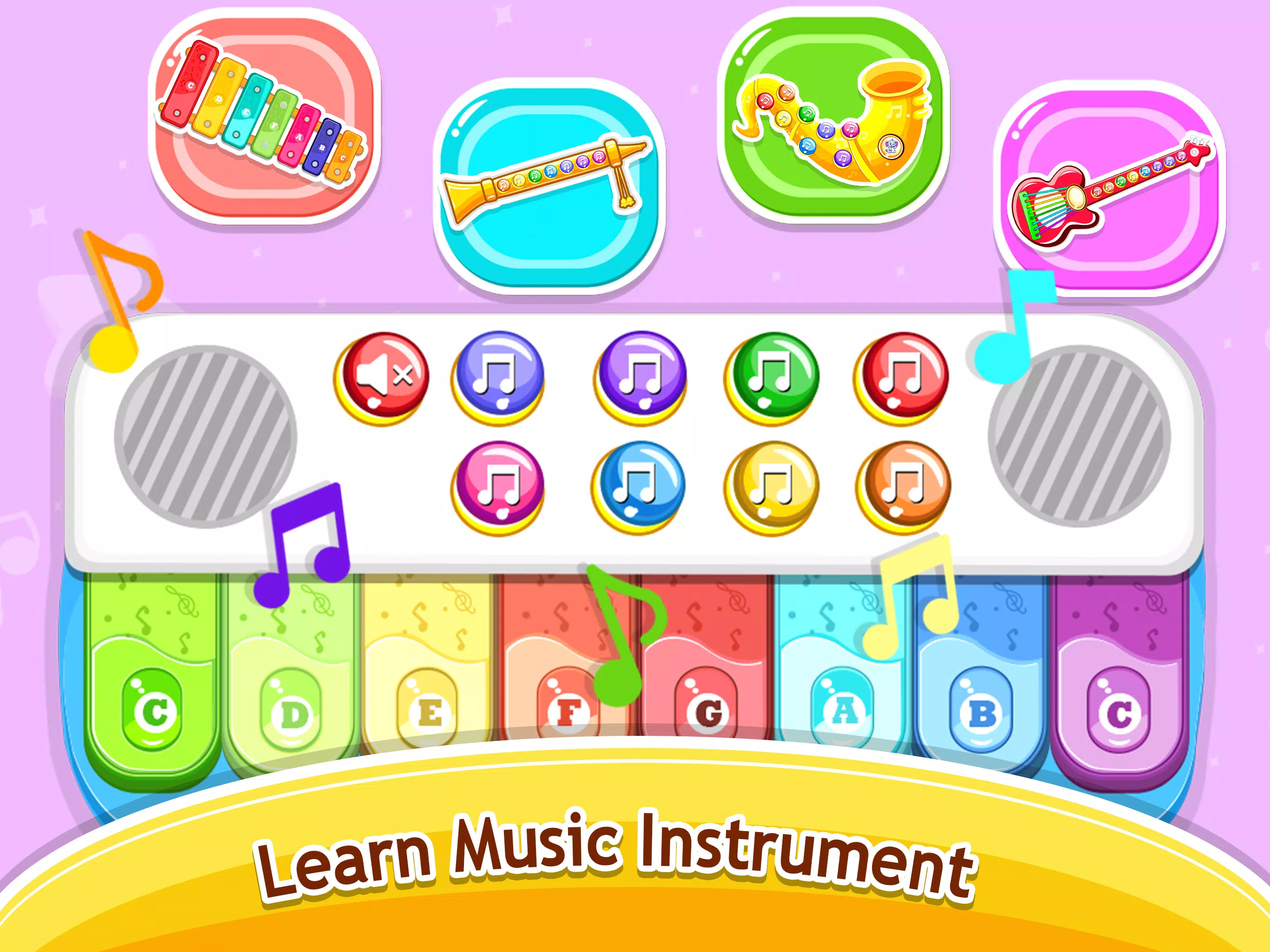 Kids Music piano - games Captura de pantalla 4