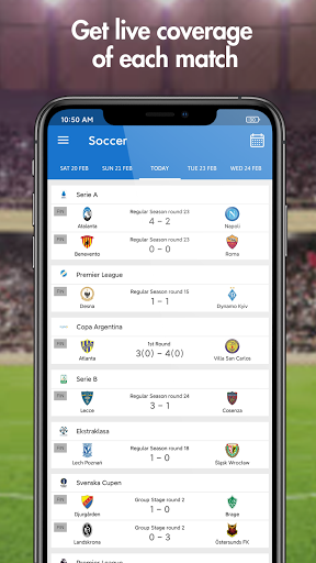 Live score hunter-football live&sports live Ảnh chụp màn hình 3