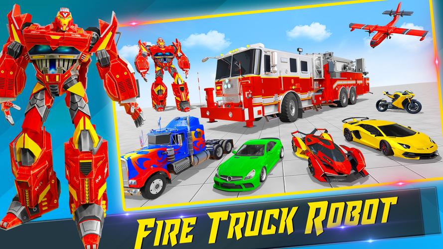 Fire Truck Robot Car Game應用截圖第4張