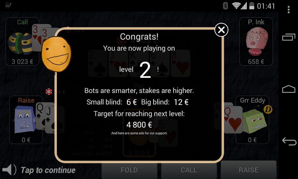 Bots Don't Bluff Offline Poker Скриншот 3
