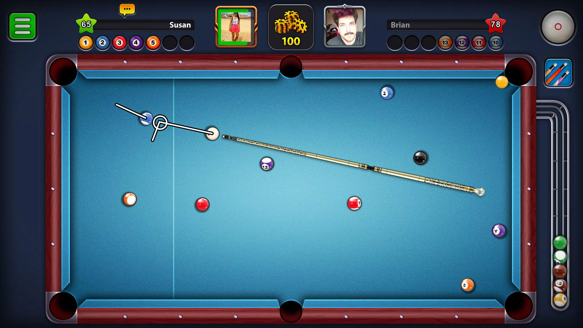 Billiards Game: 8 Ball Pool स्क्रीनशॉट 3