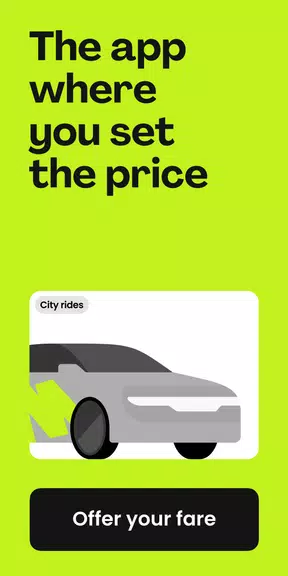 Schermata inDrive. Save on city rides 1