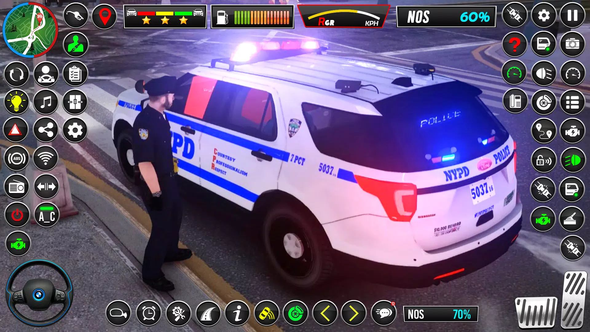 US Police Car Chase Car Game Captura de pantalla 2