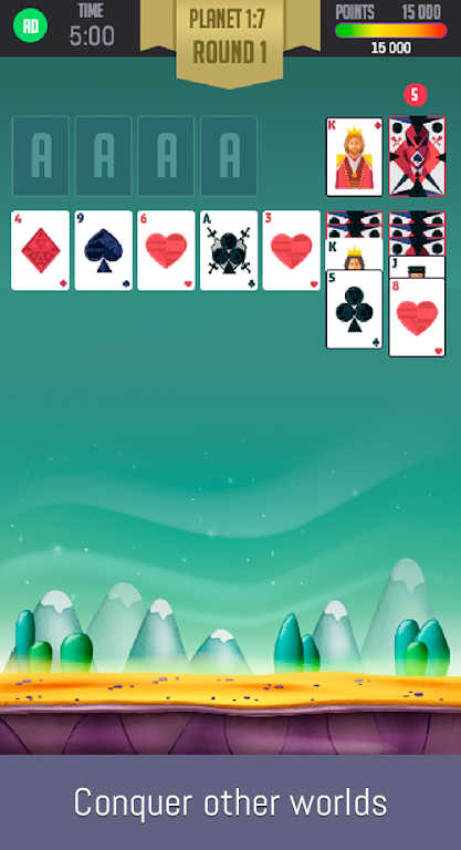 Space Solitaire स्क्रीनशॉट 2