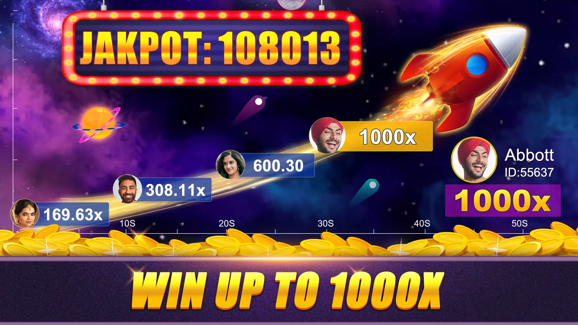 Crash x1000 - Online Poker Screenshot 1