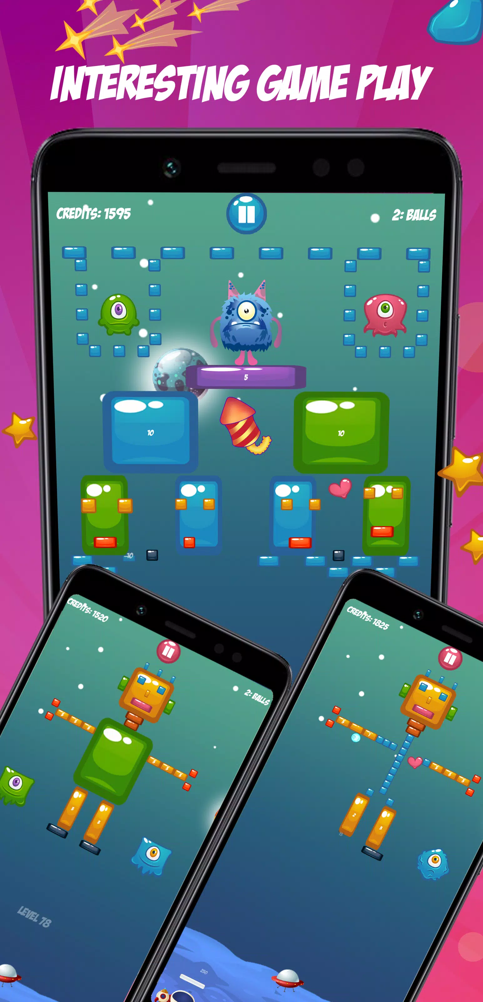 Cosmo Paddle Ball Game Screenshot 1