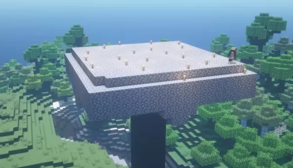 Minecraft XP Farm Construction Diagram