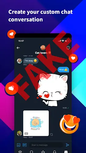 IFake: Fake Chat Messages Ảnh chụp màn hình 1