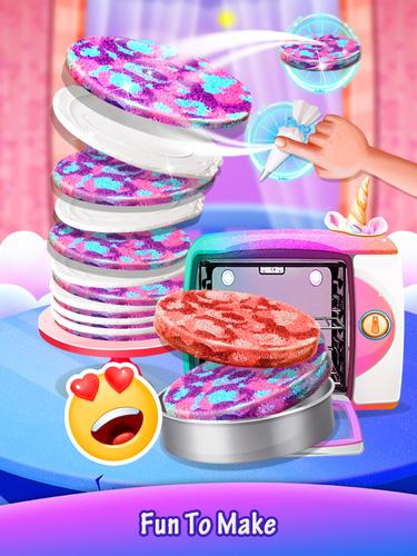 Galaxy Unicorn Cake Tangkapan skrin 2
