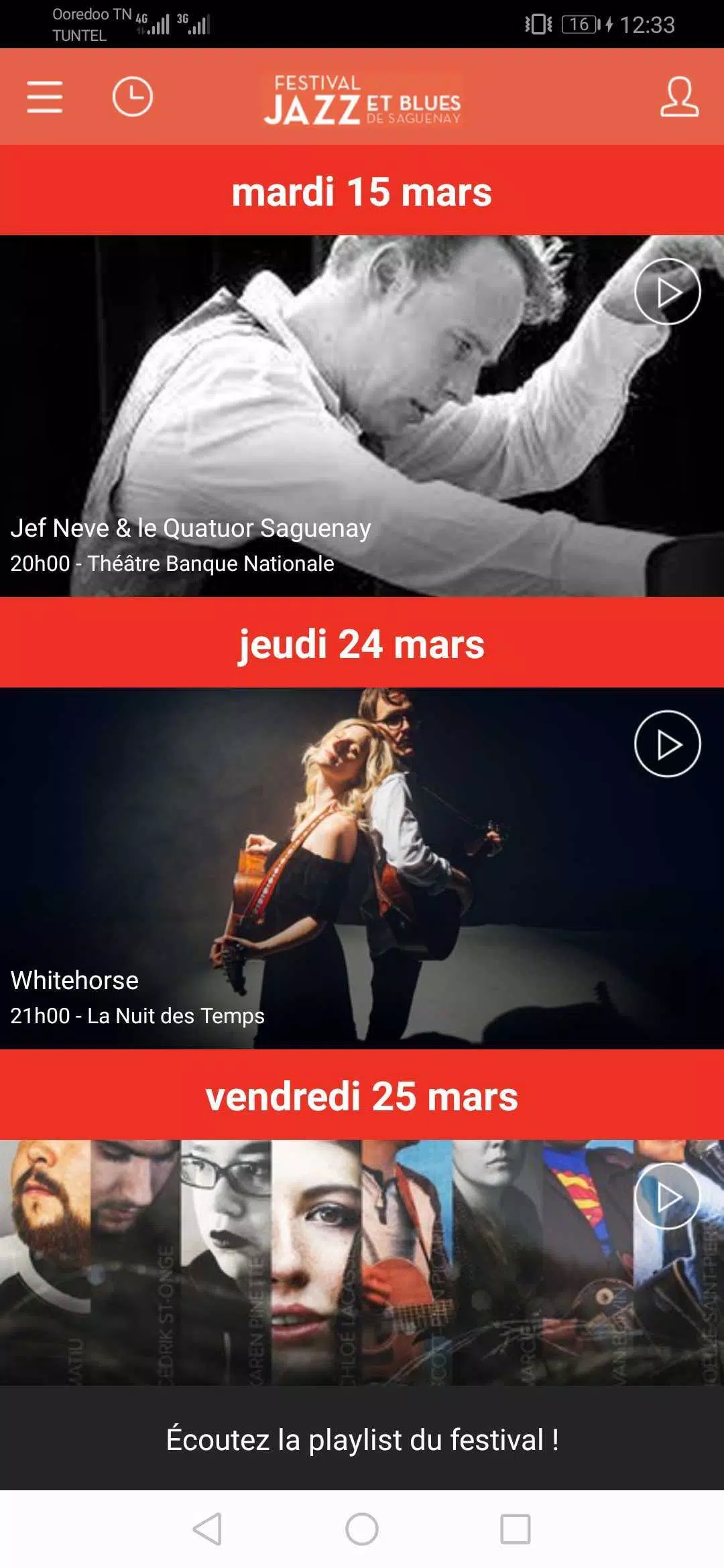 Schermata Festival Jazz & Blues Saguenay 1