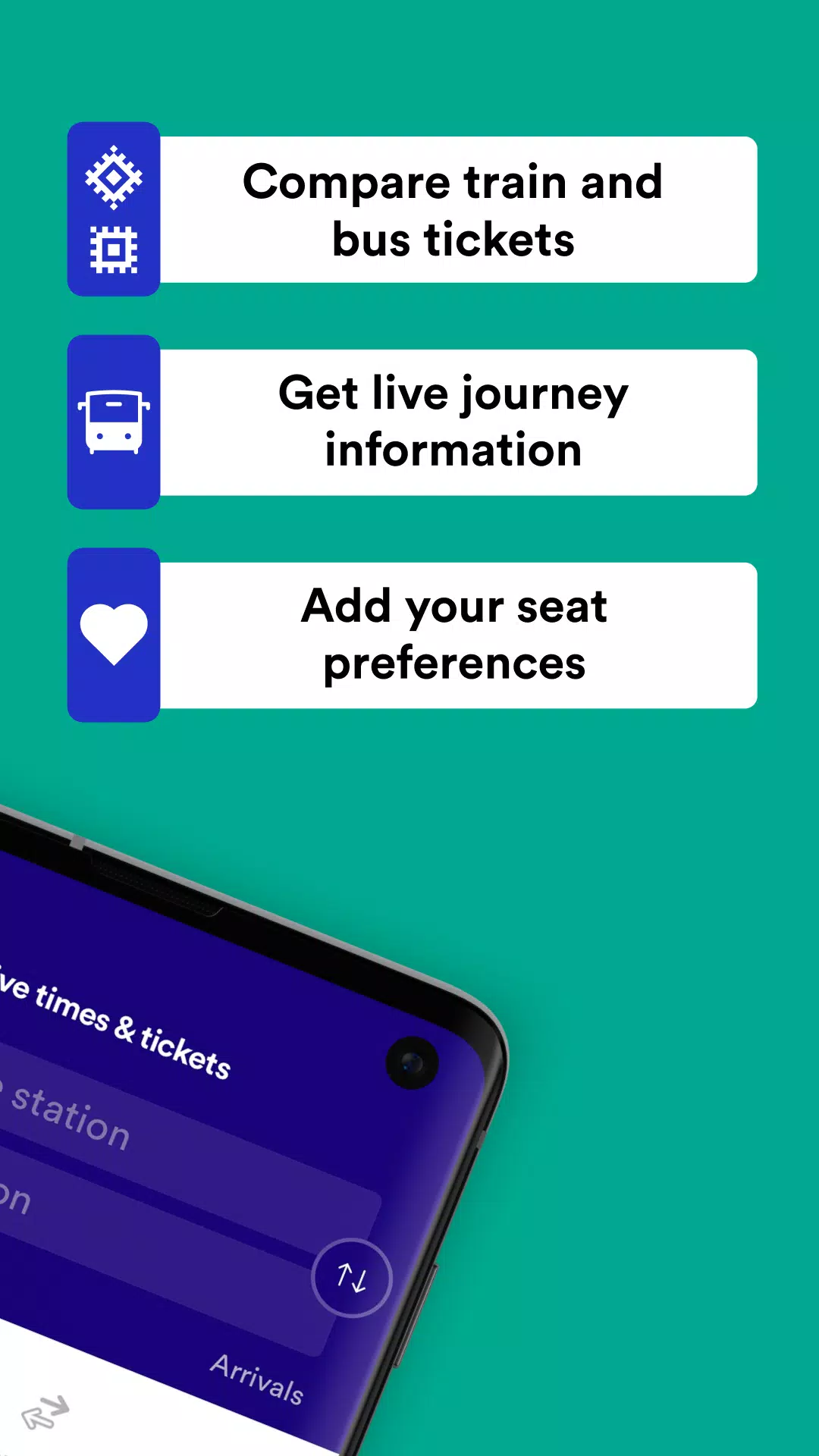 Trainline ภาพหน้าจอ 2