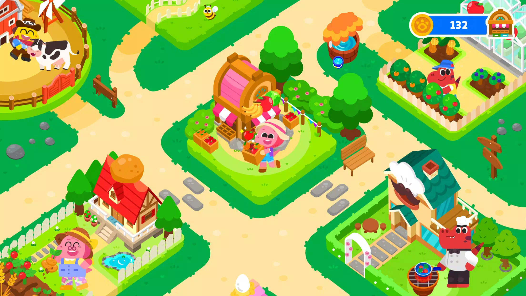 Cocobi Farm Town - Kids Game ภาพหน้าจอ 1