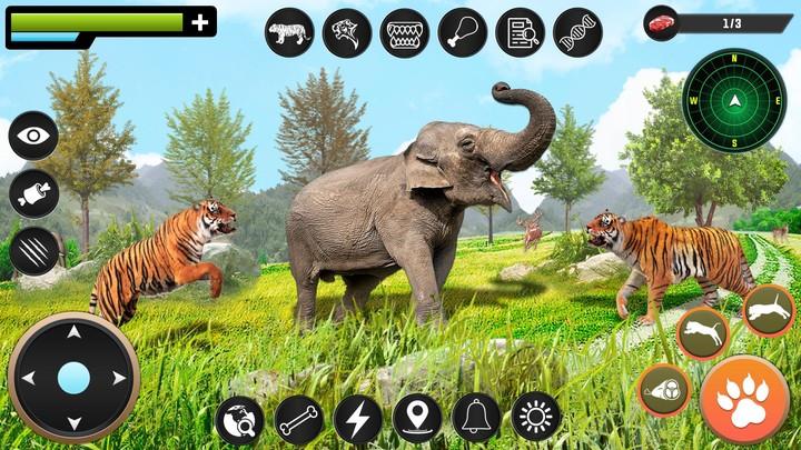 Tiger Simulator Animal Game 3D Ekran Görüntüsü 2