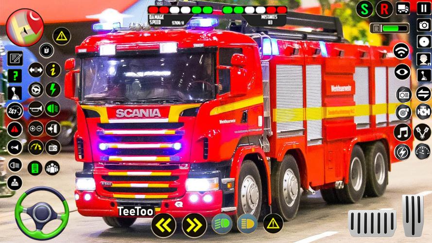 Police Ambulance Fire Truck Captura de pantalla 1