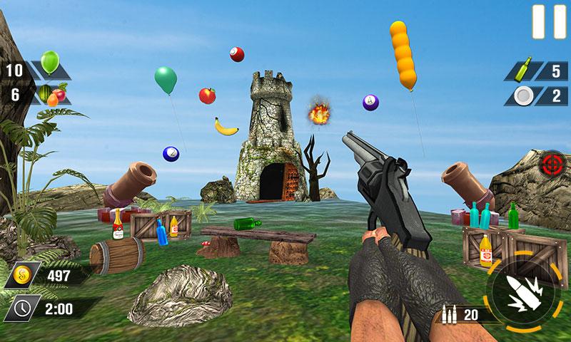 Bottle Gun Shooter Game Mod應用截圖第2張