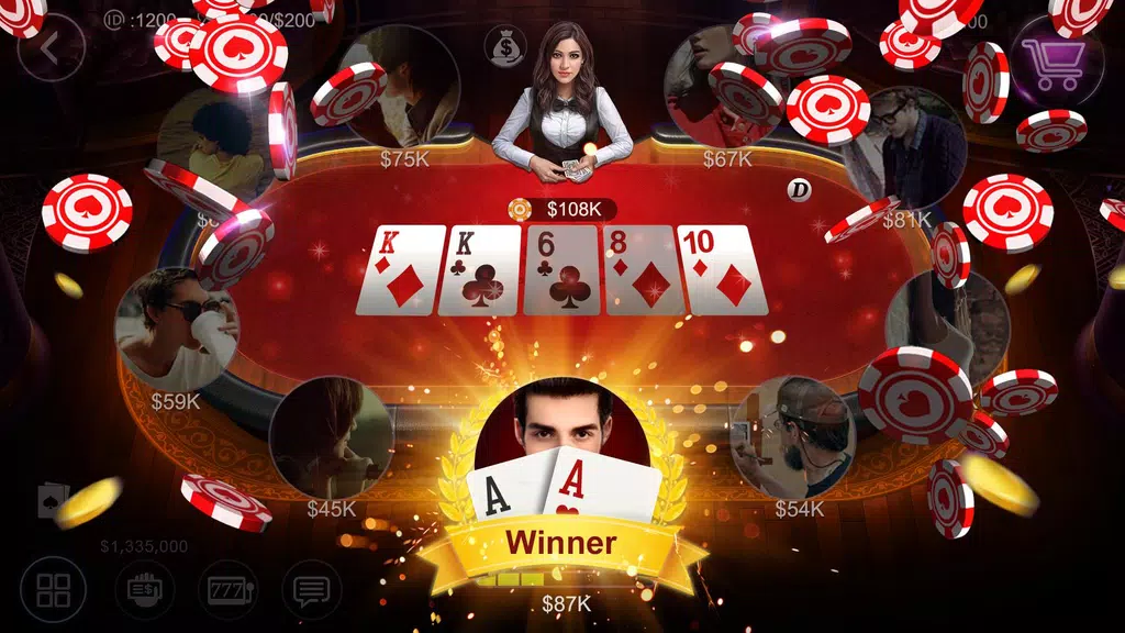 ไพ่เท็กซัสฉบับมือโปรไทย HD – Artrix Poker Ảnh chụp màn hình 1