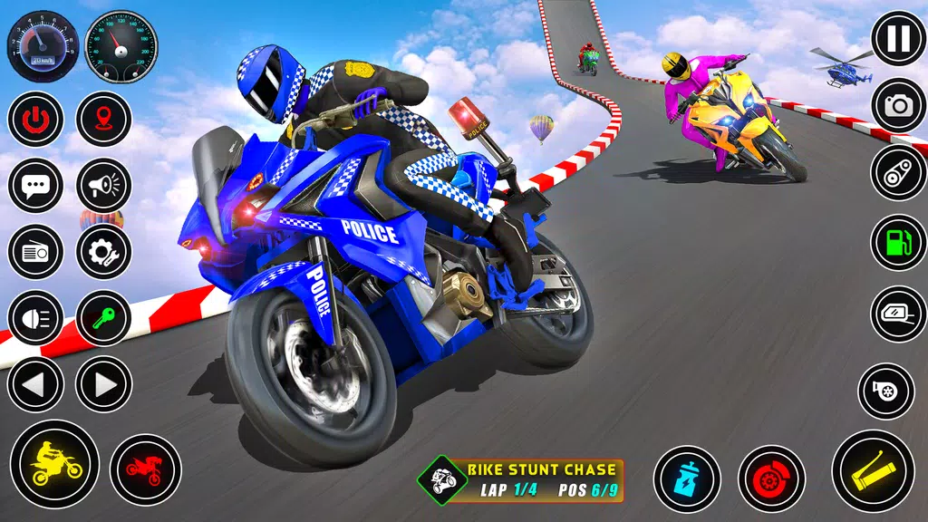 Police bike Stunt Bike Racing ဖန်သားပြင်ဓာတ်ပုံ 2