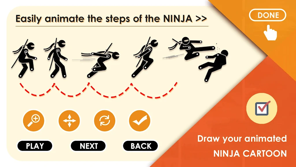 Animated Ninja Cartoon Maker ဖန်သားပြင်ဓာတ်ပုံ 2