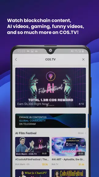 COS.TV - Web3 Content Platform Скриншот 1