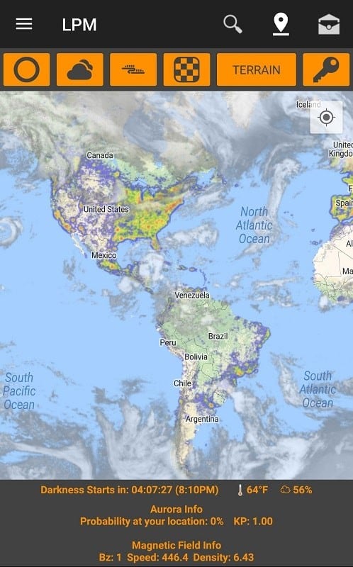 Light Pollution Map - Dark Sky Ekran Görüntüsü 3