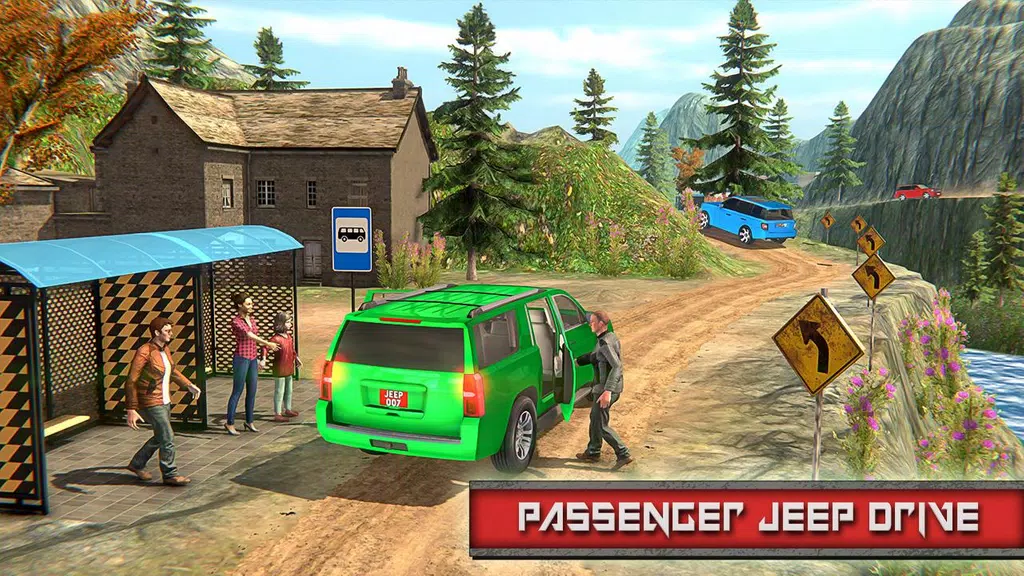 Offroad City Taxi Game Offline Скриншот 1