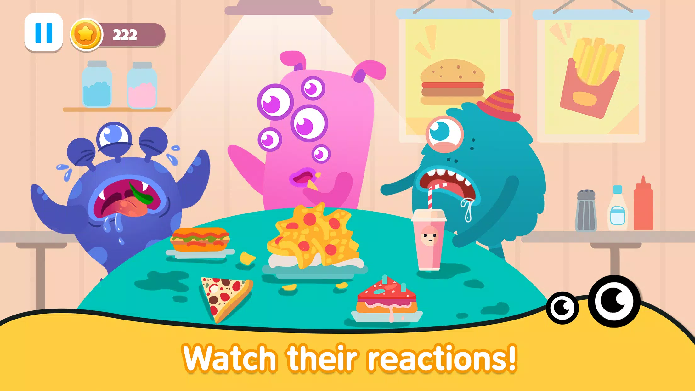 Kitchen monster games for kids Captura de tela 3